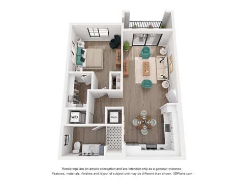 a 1 bedroom floor plan  woodland heights apartments